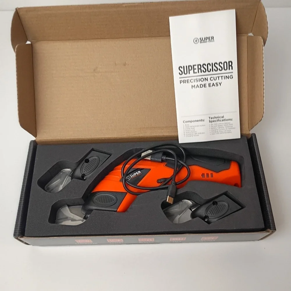SUPER BRAND TOOLS  SuperScissor-Electric Cordless Scissors Used - Tested, Works